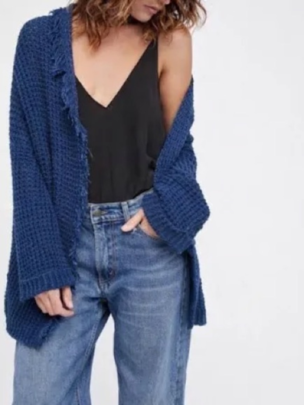 Free People "I'll Be Around" Cardigan Small oversized